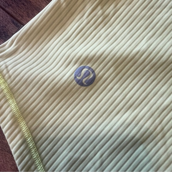LULULEMON Neon Ribbed Yellow Women’s Tank EUC - Picture 3 of 5